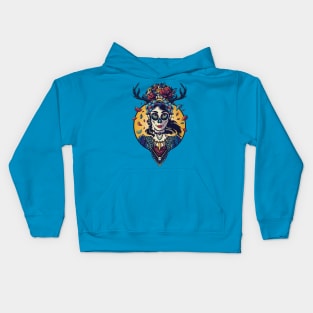 Day of the Dead - Antler Girl Kids Hoodie